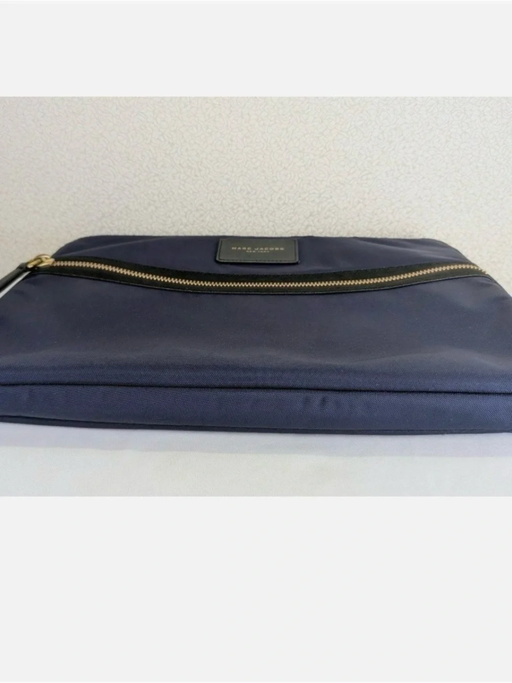 MARC JACOBS Nylon Laptop Sleeve Bag Pouch Navy Blue.